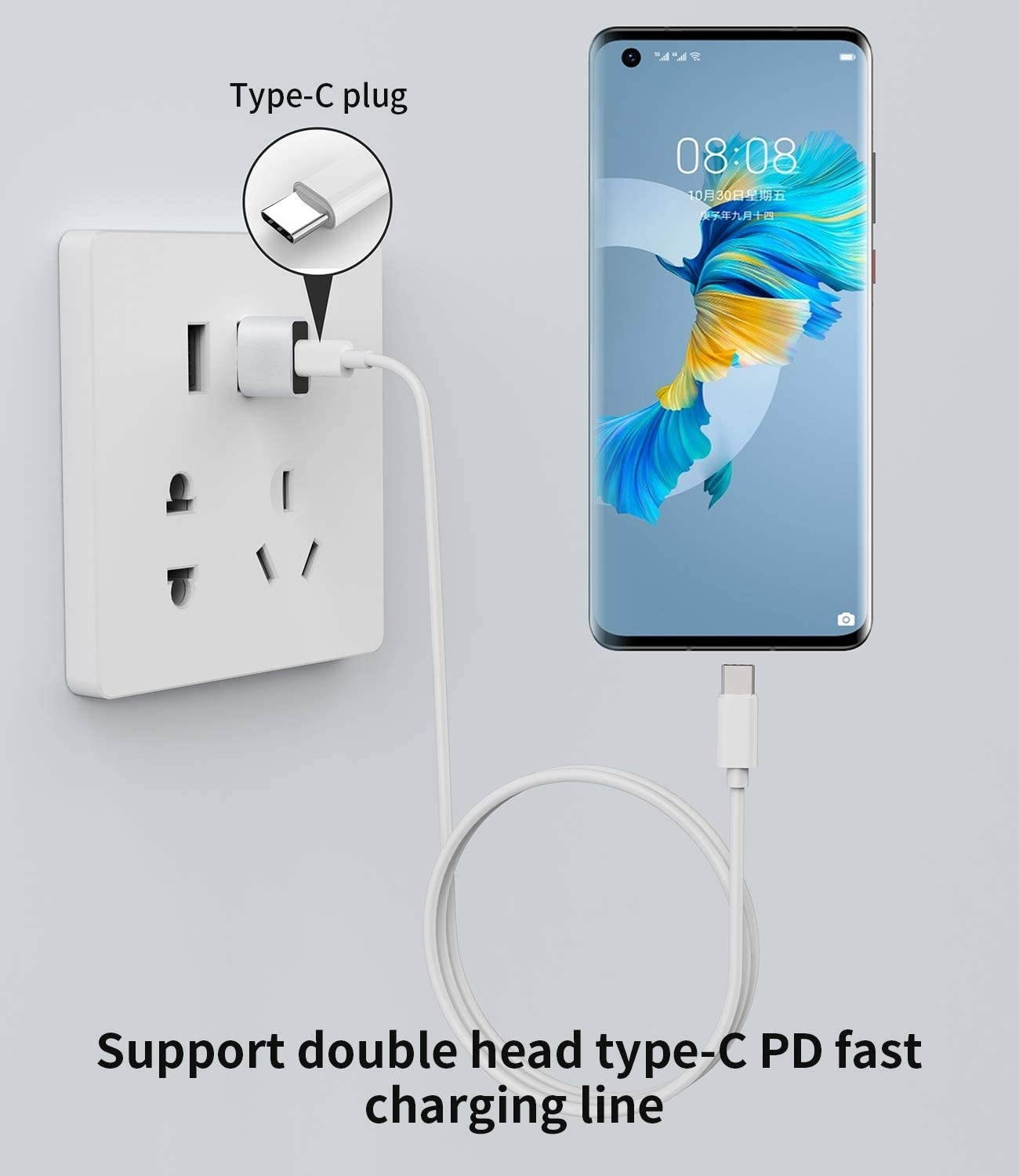 4 Pack)USB C Female to Male Adapter Type A Charger Cable for iPhone 11 12 Mini Pro Max Airpods iPad air4 Samsung Galaxy Note 10 S20 Plus FE Ultra A71 5G S21 Converter PC Computers Power Banks Charging