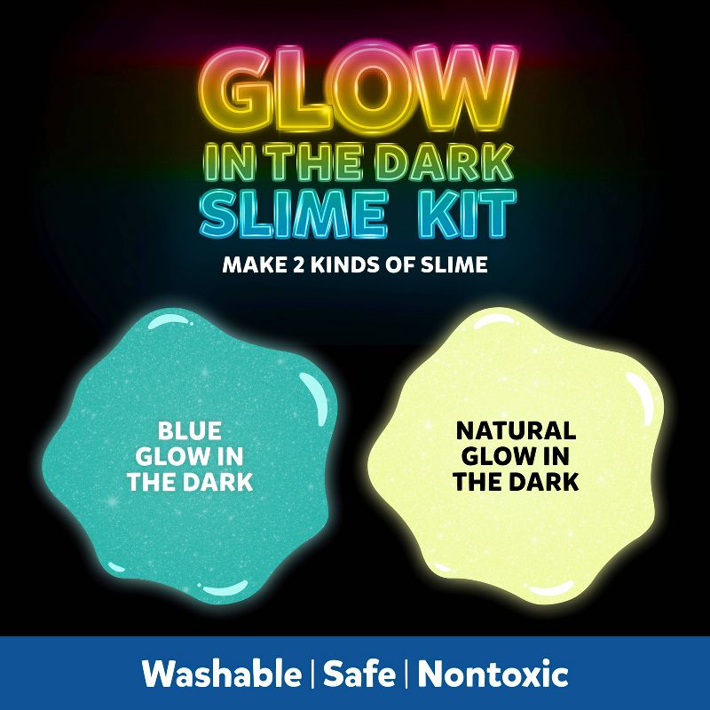 Elmer's 4pc Glow in the Dark Slime Kit