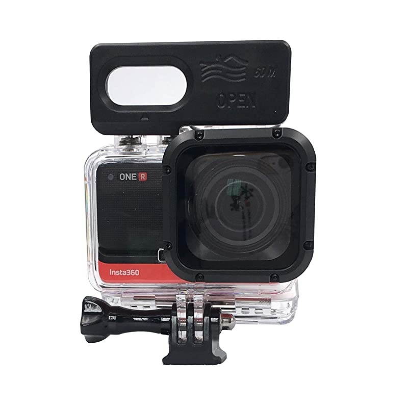 Underwater Protective Case Waterproof Housing Compatible with Insta360 ONE R 1Inch Edition