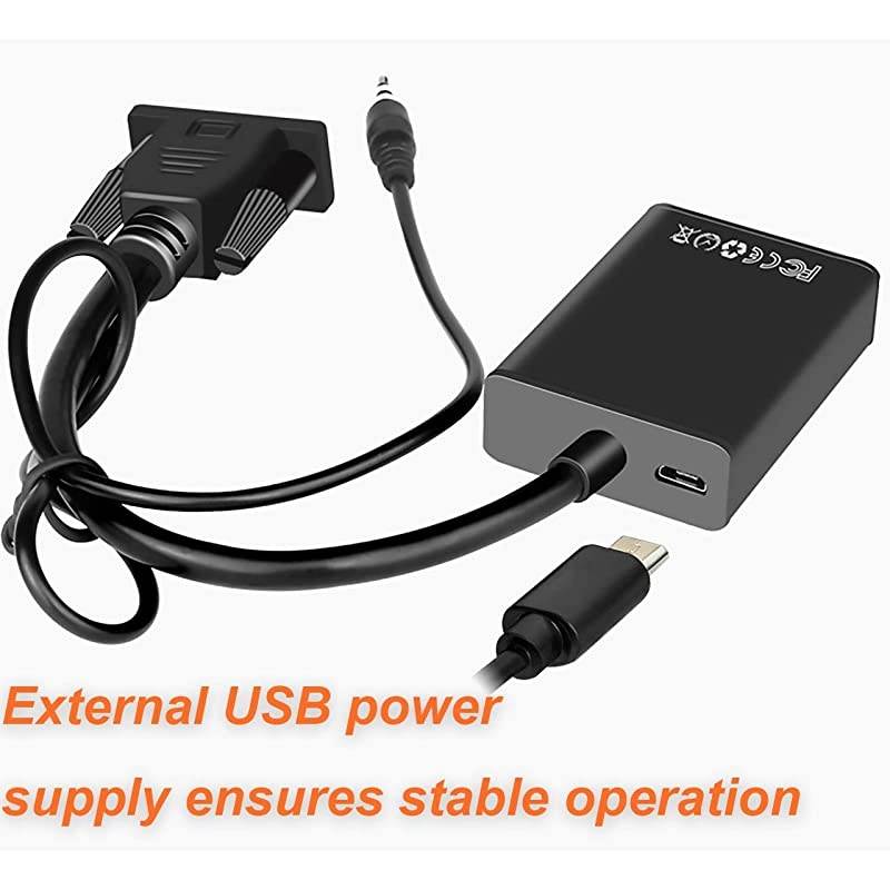 to HDMI Adapter Converter with Audio Supports 1080P Male to HDMI Female Audio Video Cable Converter for Connecting PC Laptop to HDTV DisplaysMonitor