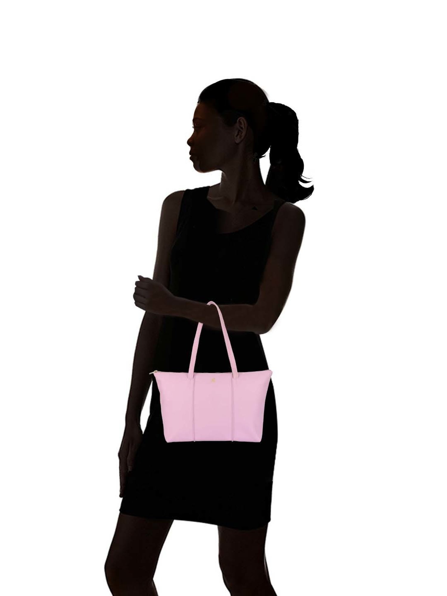 Baggit Pink Solid Large Tote Handbag