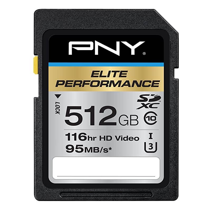 512GB Elite Performance Class 10 U3 SDXC Flash Memory Card