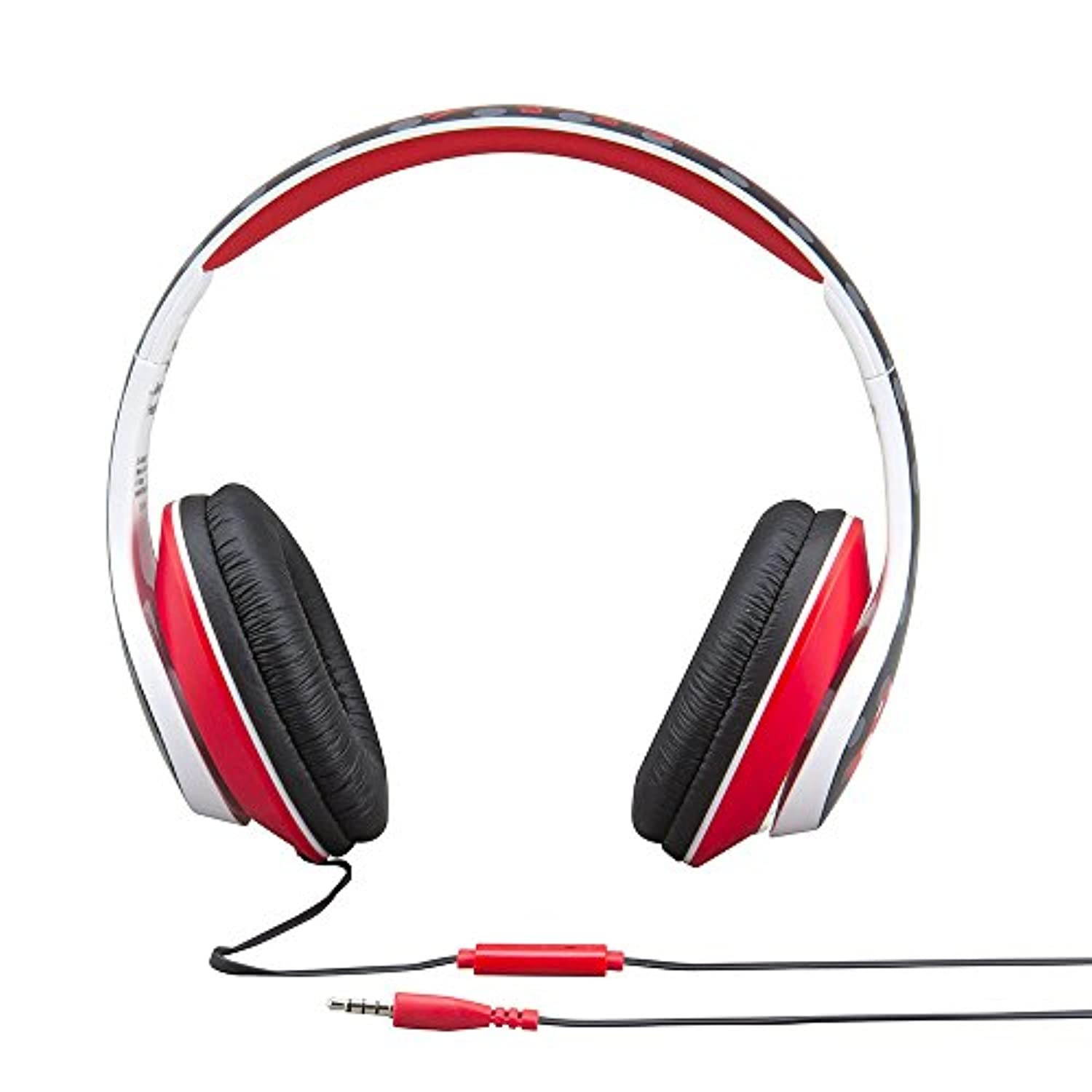 eKids Minnie Mouse Kids Headphones with Microphone,Adjustable Headband,Stereo Sound, 3.5mm Jack,Wired Headphones for Kids,Tangle-Free,Volume Control,Foldable,Headphones on Ear,School Home,T (Di-M40ME)