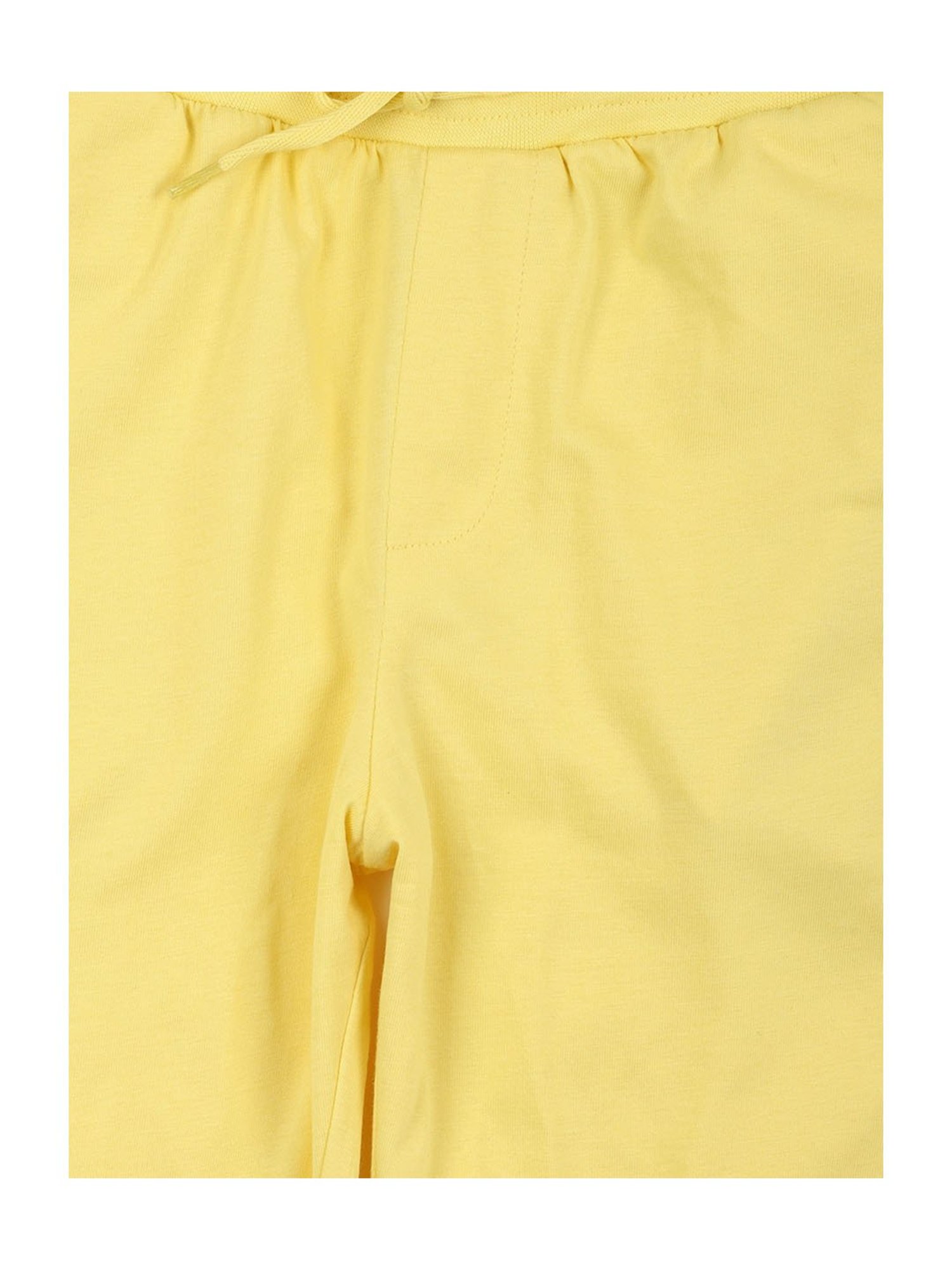 Allen Solly Boys Yellow Solid Trackpants