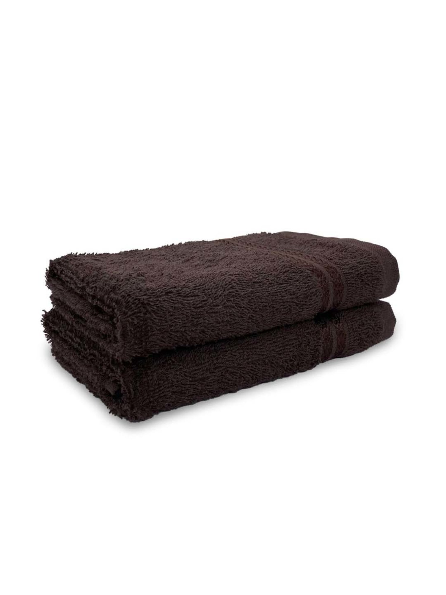 Welspun Anti-Bacterial Brown Basket Cotton 380 GSM Hand Towel - Set of 2