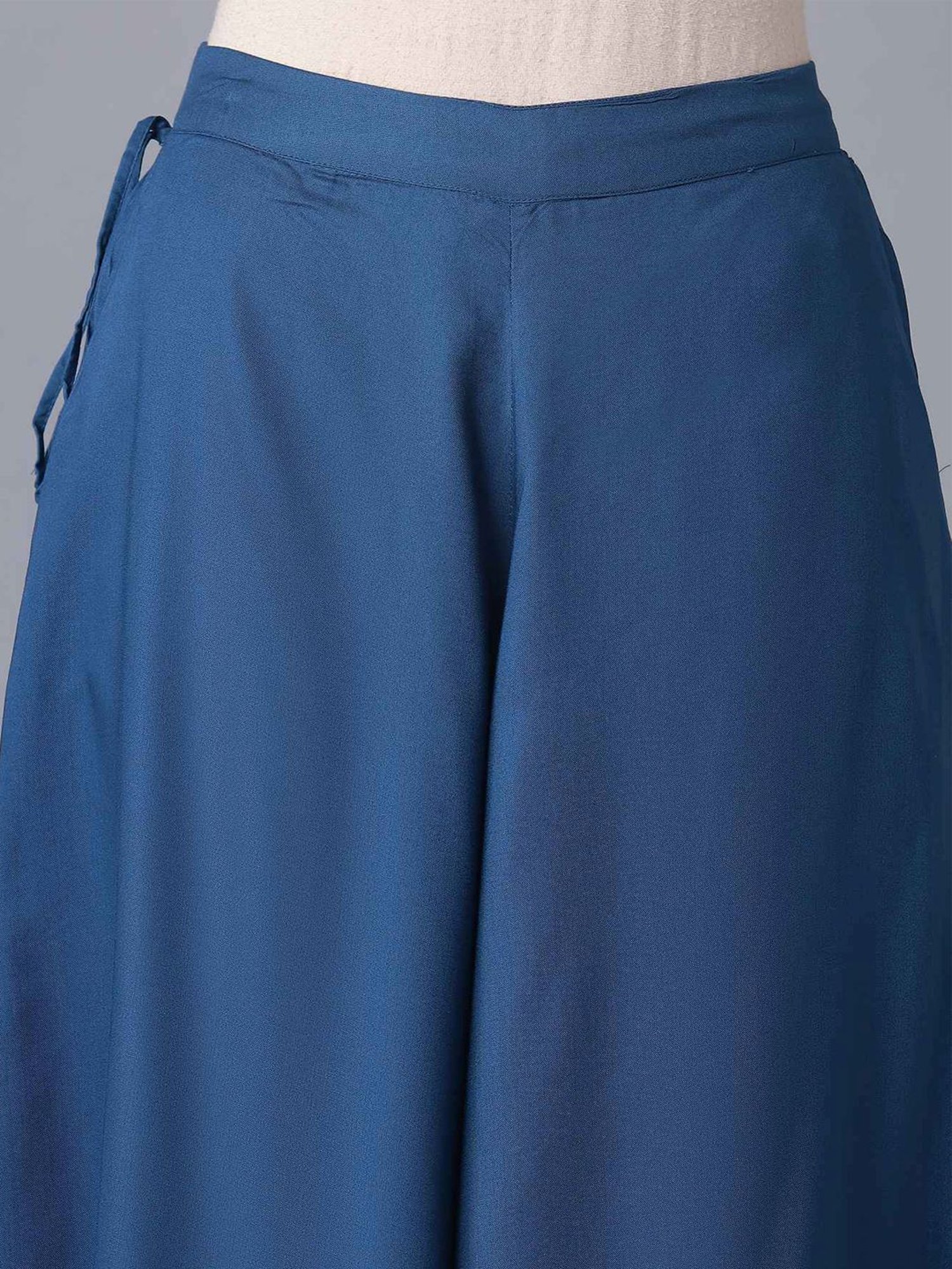 Elleven Blue Plain Palazzos