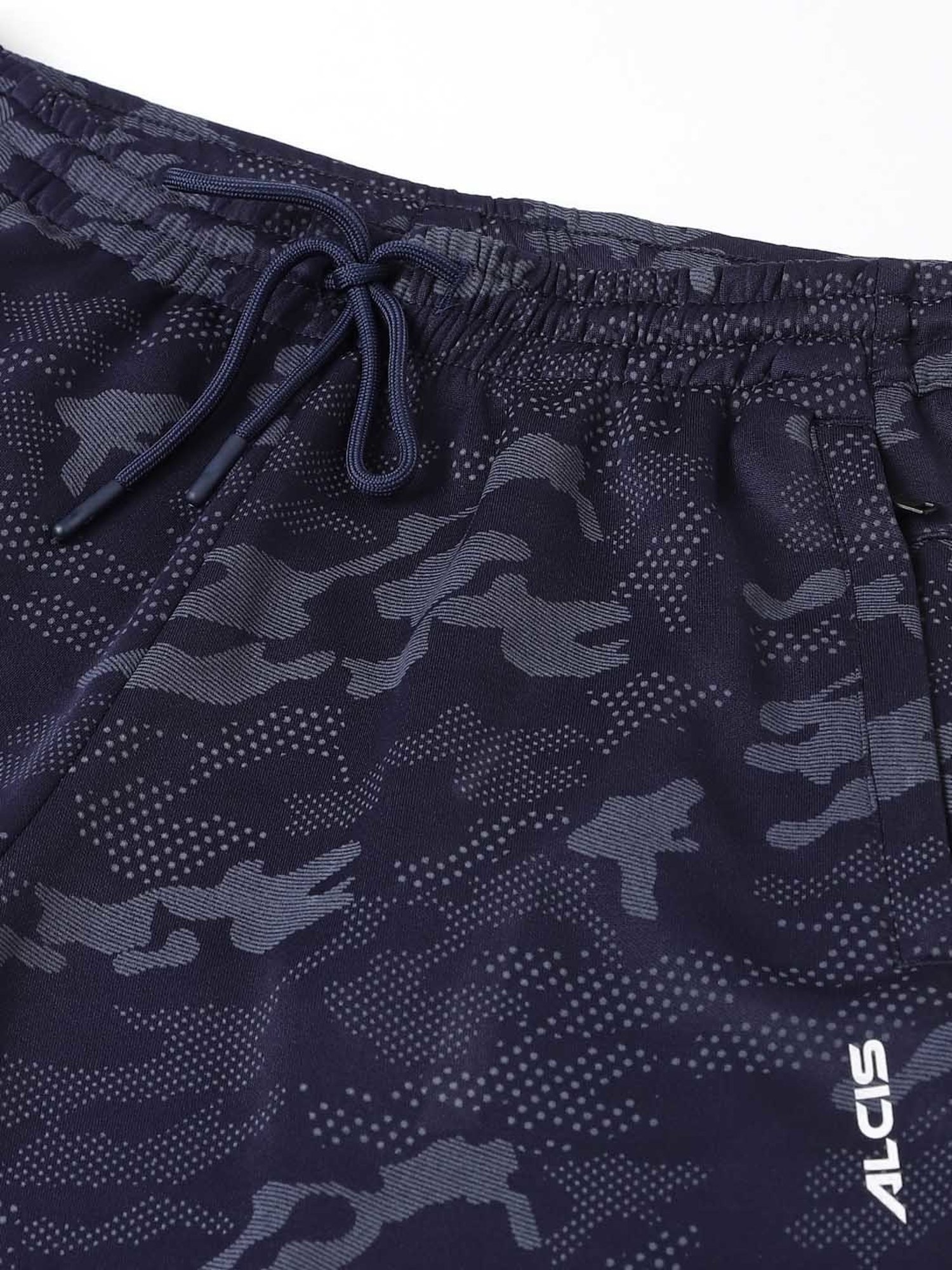 ALCIS Anti-Static Navy Slim Fit Camo Print Training Sports Joggers