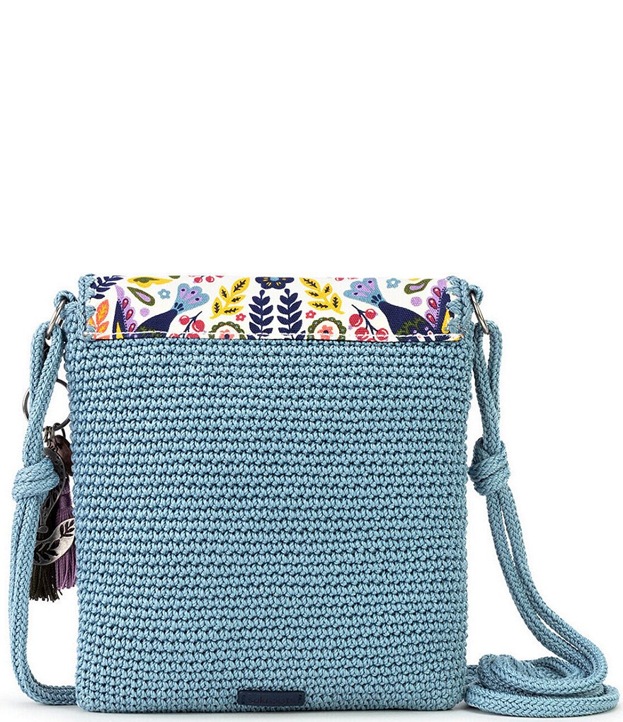 Sakroots Sayulita Hand-Crocheted Flap Crossbody Bag