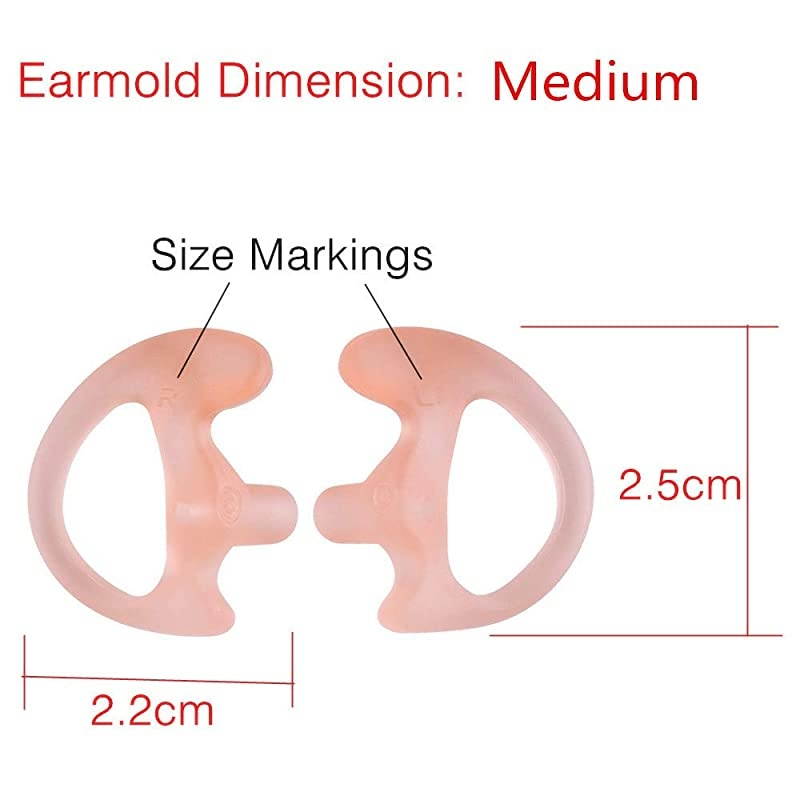 Earpiece Compatible with Motorola HT750 GP328 Walkie Talkie with PTT MIC and Acoustic Tube Two Way Radio Surveillance Survalliance Headset Security Law Enforcement