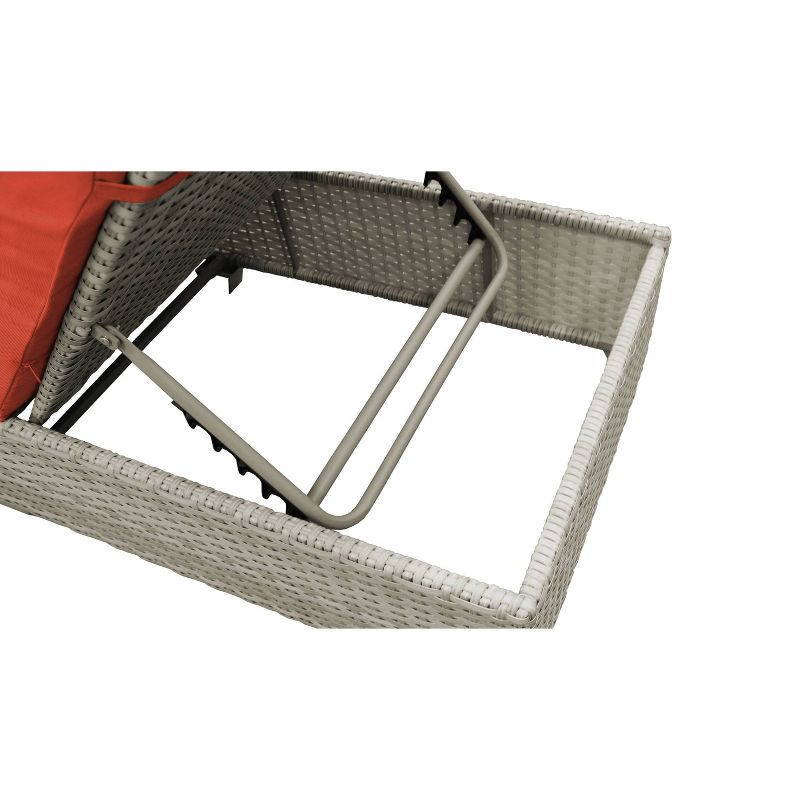 Fairmont 2pk Patio Chaise Lounges - Tangerine - TK Classics