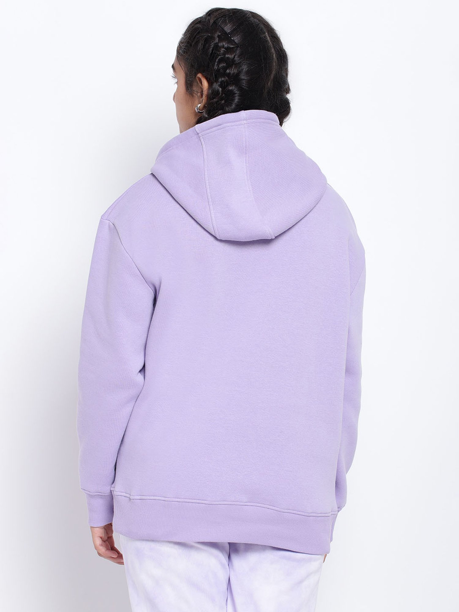 Lil Tomatoes Kids Purple Graphic Print Full Sleeves Sweatshirt