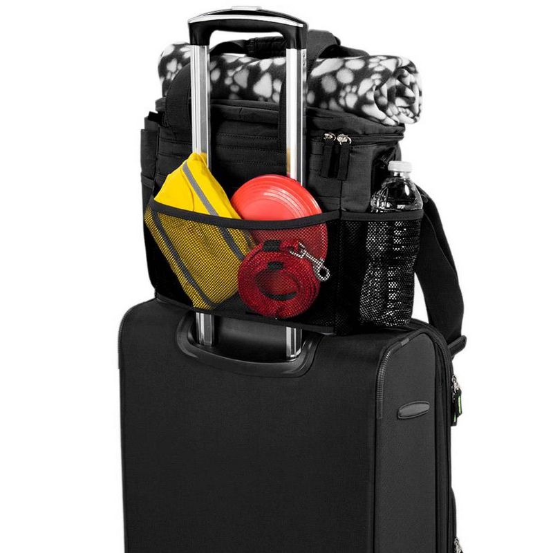 Overland Dog Gear Travel Bag - Week Away Bag for Small Dogs with 2 Food Carriers, Placemat & 2 Bowls