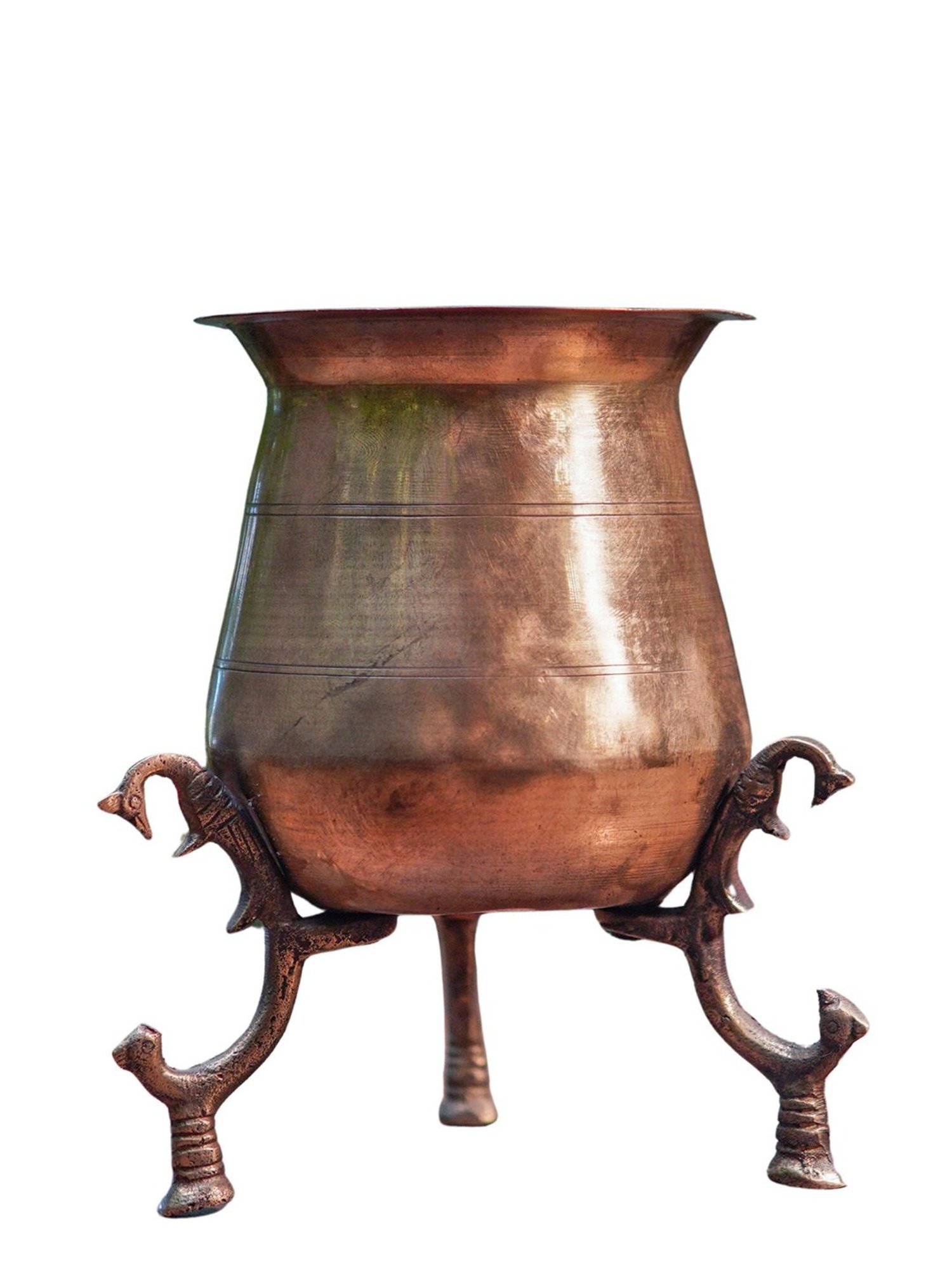 Ambi Vintage Brass Lota (With Legs)