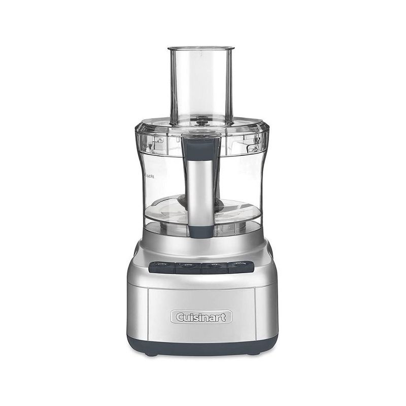 Cuisinart Elemental 8 Cup Kitchen Electric Chopper Food Processor Blender, Silver (Certified Refurbished)