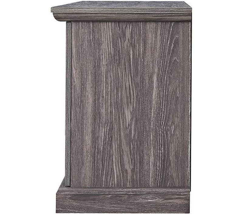 Rosemark 3 Door Media Credenza TV Stand for TVs up to 66" Gray - Treasure Trove Accents