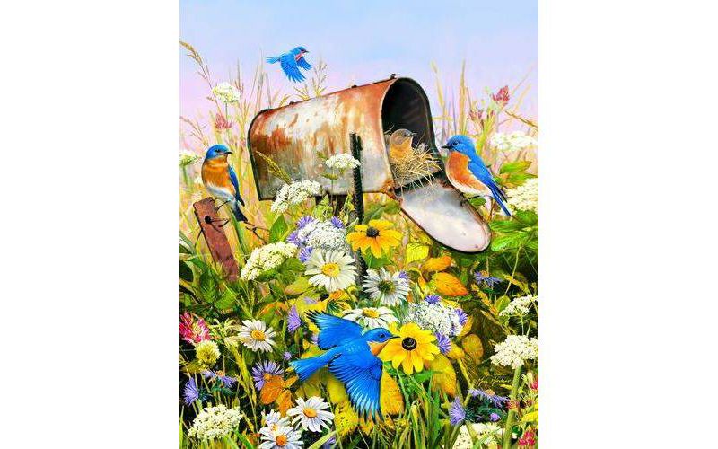 Sprinkbok Blue Birds Jigsaw Puzzle - 500pc