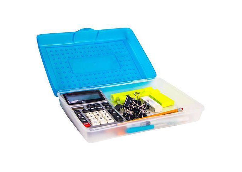 Storex 12pk Large Pencil Boxes - Blue
