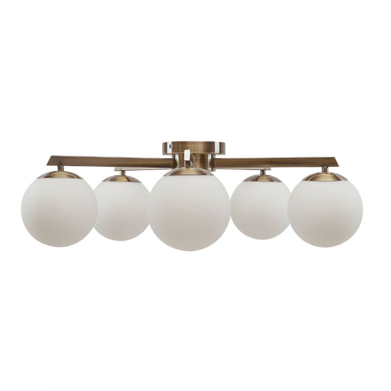 8" Lidiya Pendant Lamp Brass - Aiden Lane