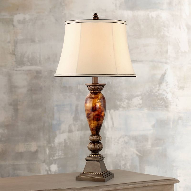 Kathy Ireland Home Mulholland 33" Marbleized Table Lamp