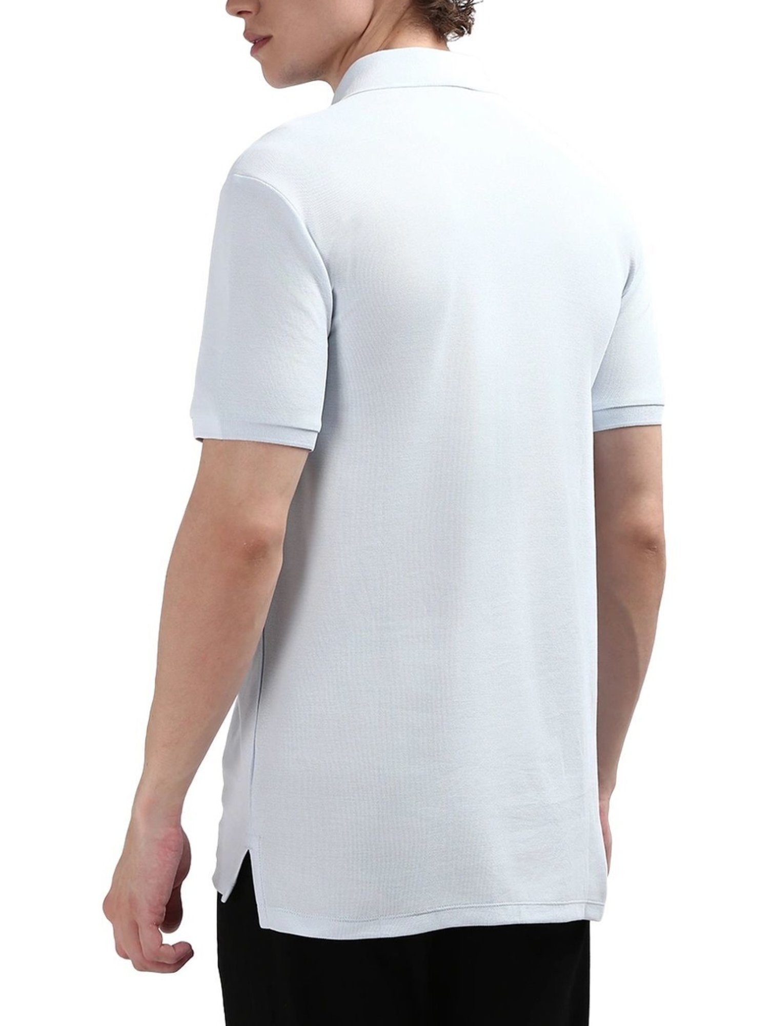 Calvin Klein Blue Cotton Regular Fit Polo T-Shirt