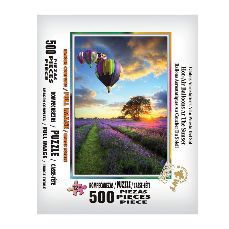 Wuundentoy Gold Edition: Hot Air Balloons at Sunset Jigsaw Puzzle - 500pc