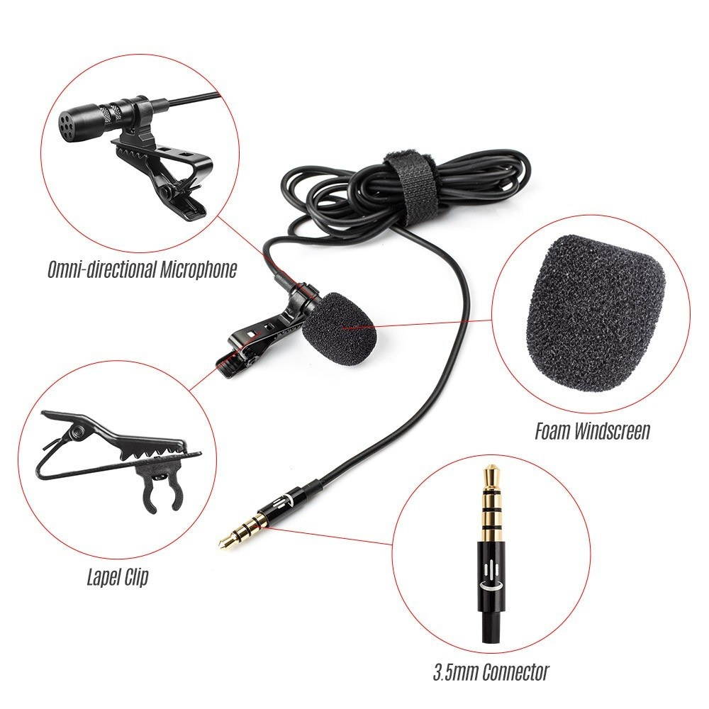 Lavalier Lapel Portable Clip-on Microphone