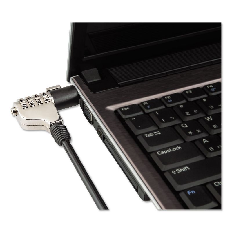 Innovera Combination Laptop Lock, 6 ft Steel Cable 64673