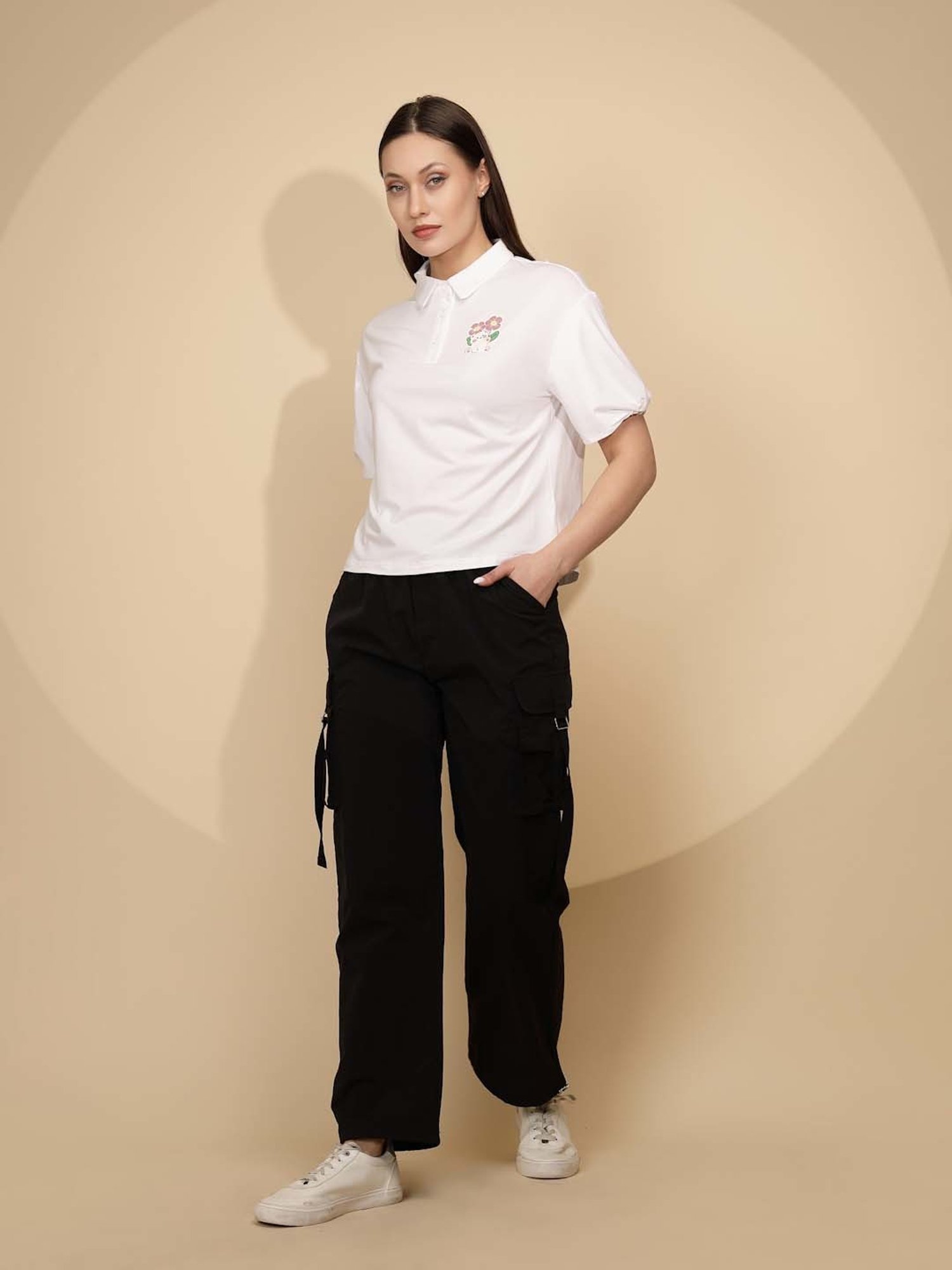 Global Republic White Graphic Print T-Shirt