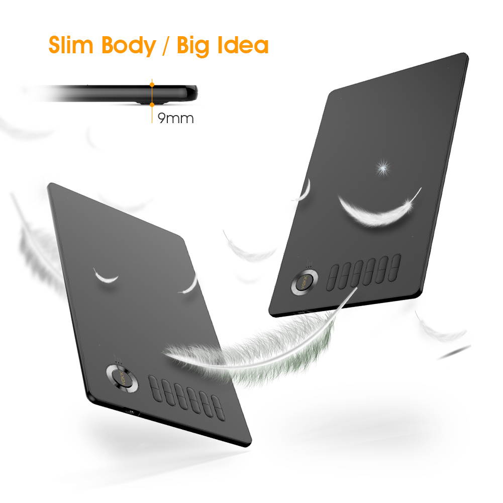 VEIKK A15 10x6 inch Digital Graphics Drawing Tablet Drawing Pen Tablet with Battery-Free Passive Stylus and 12 Shortcut Keys,20 Nibs and 1 Artist Glove (8192 Levels Pressure)