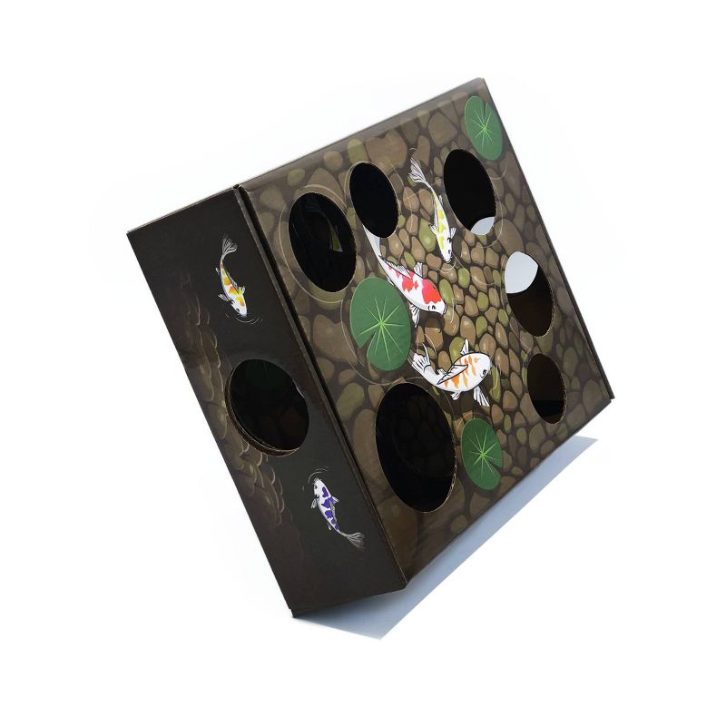DoyenWorld Puzzle Koi Pond Box Cat Toy
