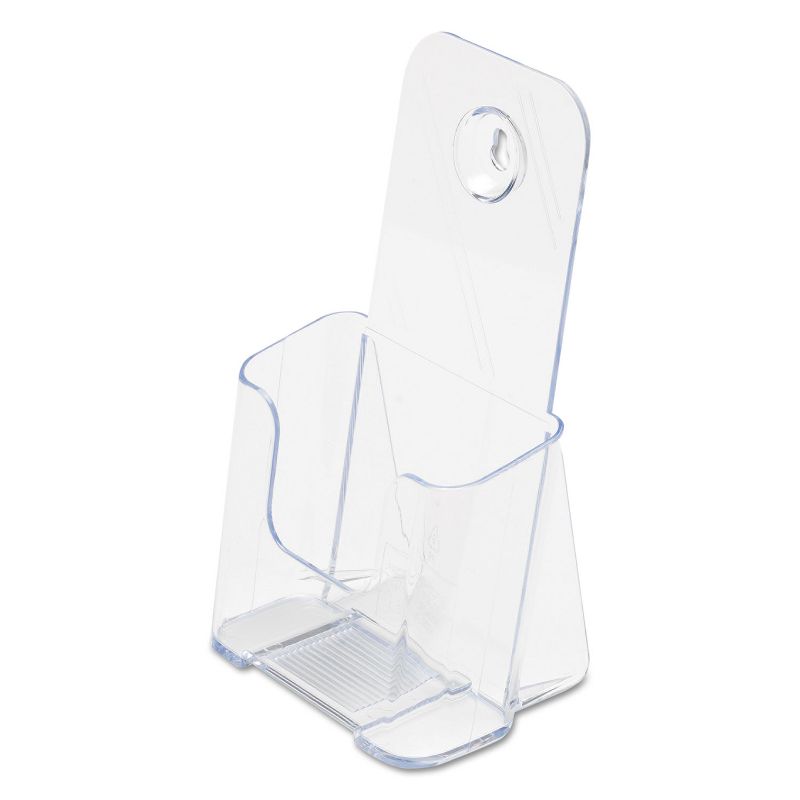 Deflecto DocuHolder for Countertop or Wall Mount Use 4 1/4w x 3 1/4d x 7 3/4h Clear 77501