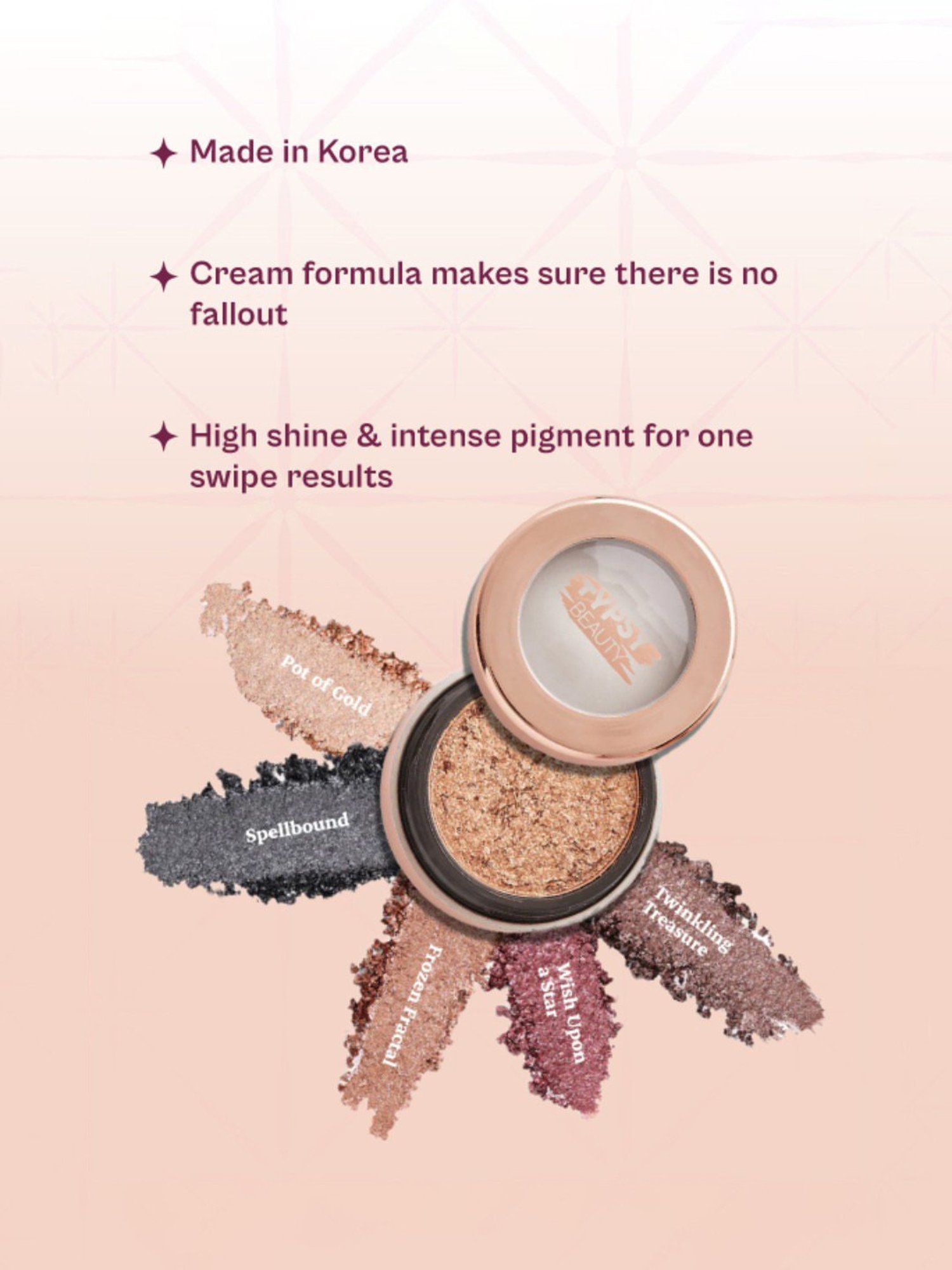 Typsy Beauty Magic Dust Foil Eyeshadow Frozen Fractals 01 - 1.9 gm