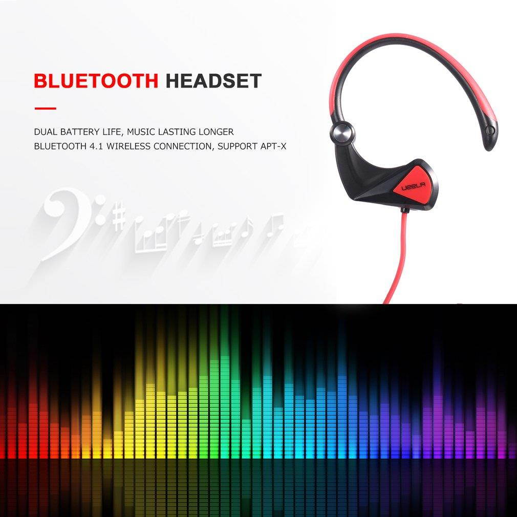 UEELR UB-11 USB Charging Sports Earphone Wireless Bluetooth 4.1 Stereo Earphone with Ear Hook & Microphone