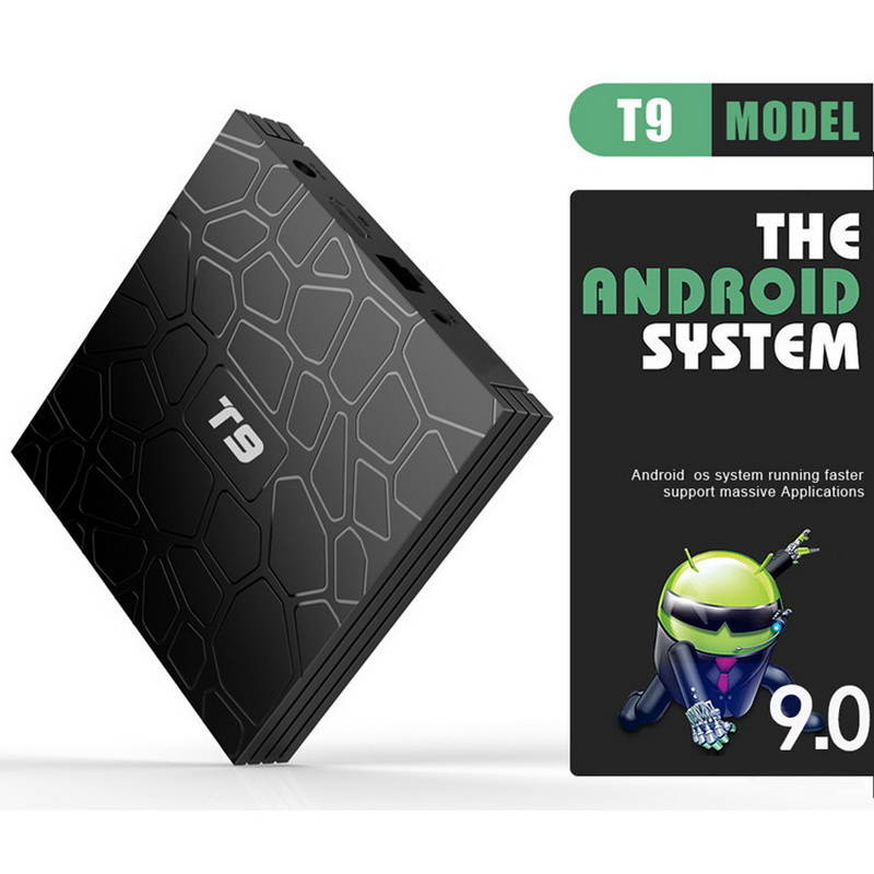 T9 RK3318 TV Box 2GB 16GB Android 9.0 USB 3.0 4k HD network player Set-Top Box CF HDMI Dual frequency wifi Bluetooth 4.0