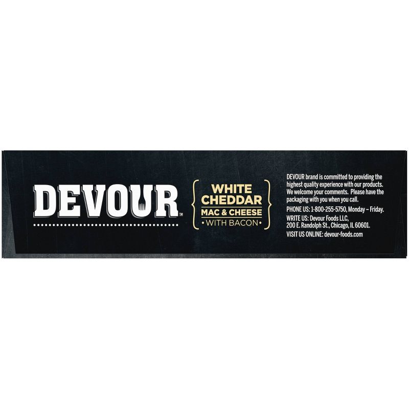 Devour Frozen White Cheddar Mac & Cheese with Bacon - 12oz