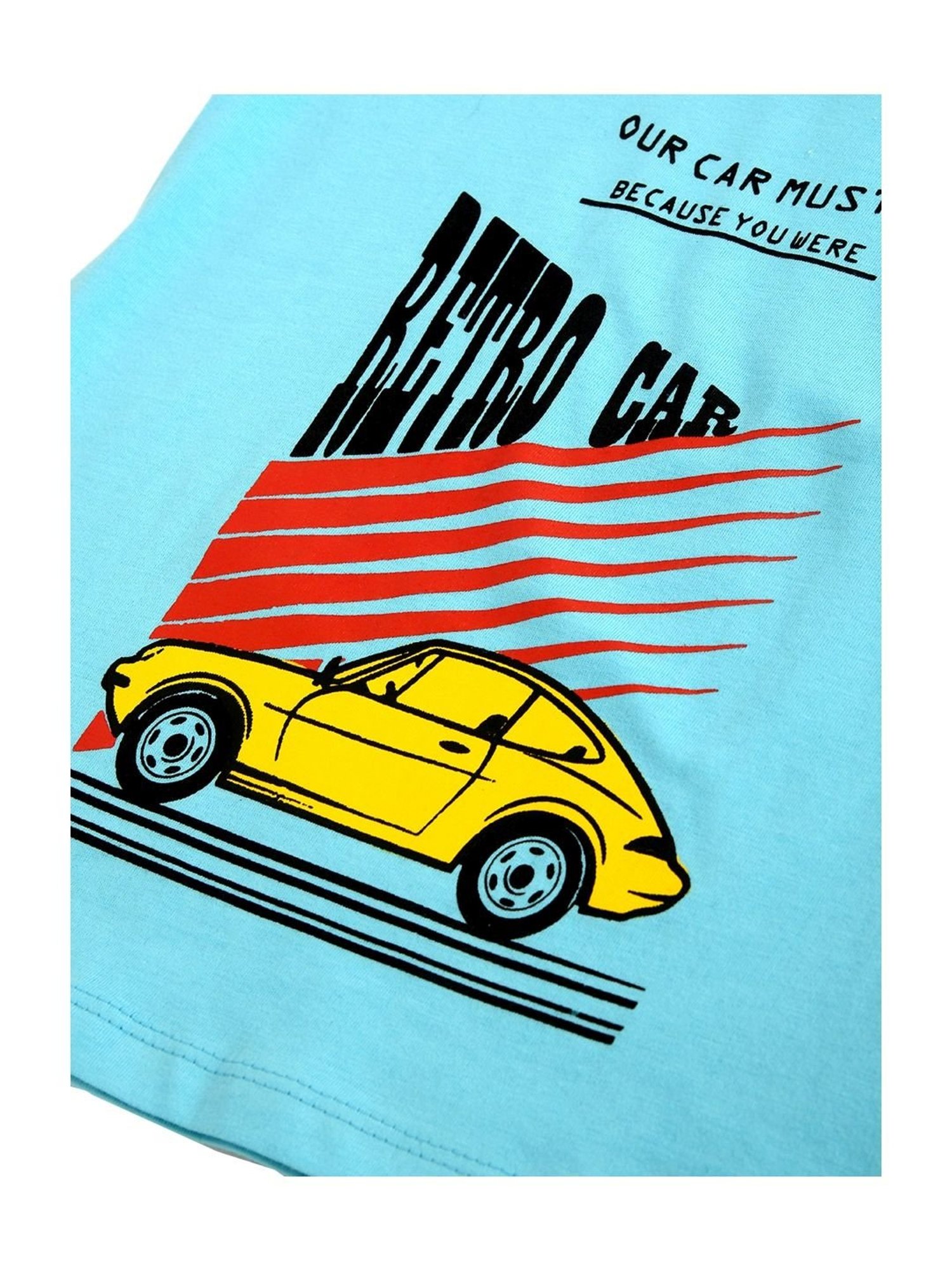 Kids Craft Blue Cotton Printed T-Shirt & Shorts