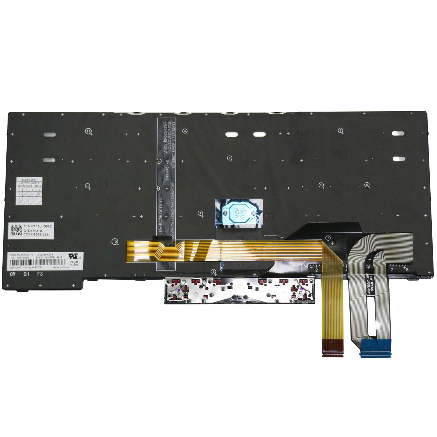 AUTENS Replacement US Keyboard for Lenovo ThinkPad E490 E495 T490 L490 Laptop (Backlight)