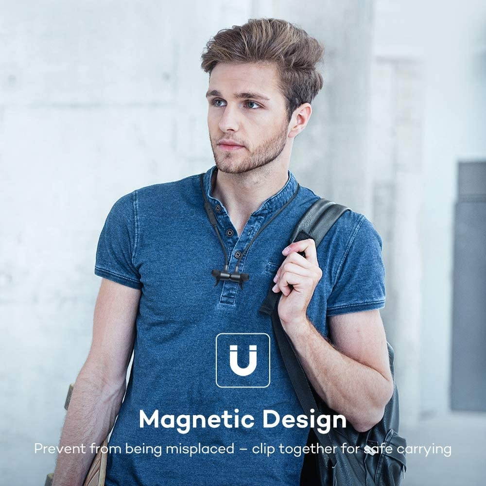 Bluetooth Headphones 16 Hours Playtime IPX7 Waterproof Bluetooth V5.0 Wireless Headphones Sports Earbuds for Running with Magnetic Connection Built-in Mic