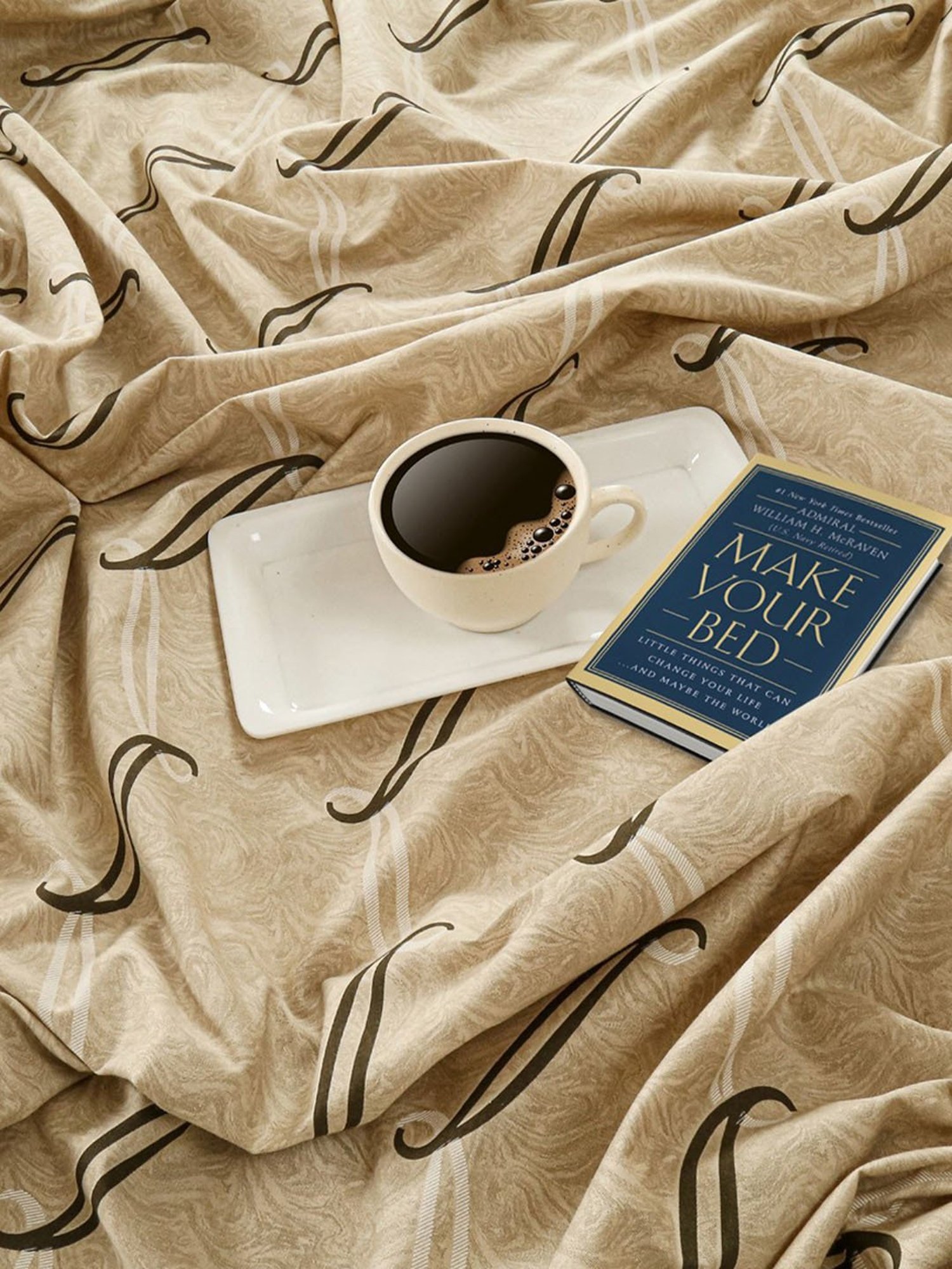 Swayam Dona Abstract Grey 250 TC Cotton King Fitted Fitted Bedsheet with 2 Pillow Covers