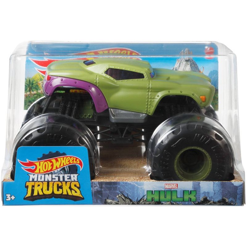 Hot Wheels Monster Truck 1:24 Scale - Marvel  Hulk