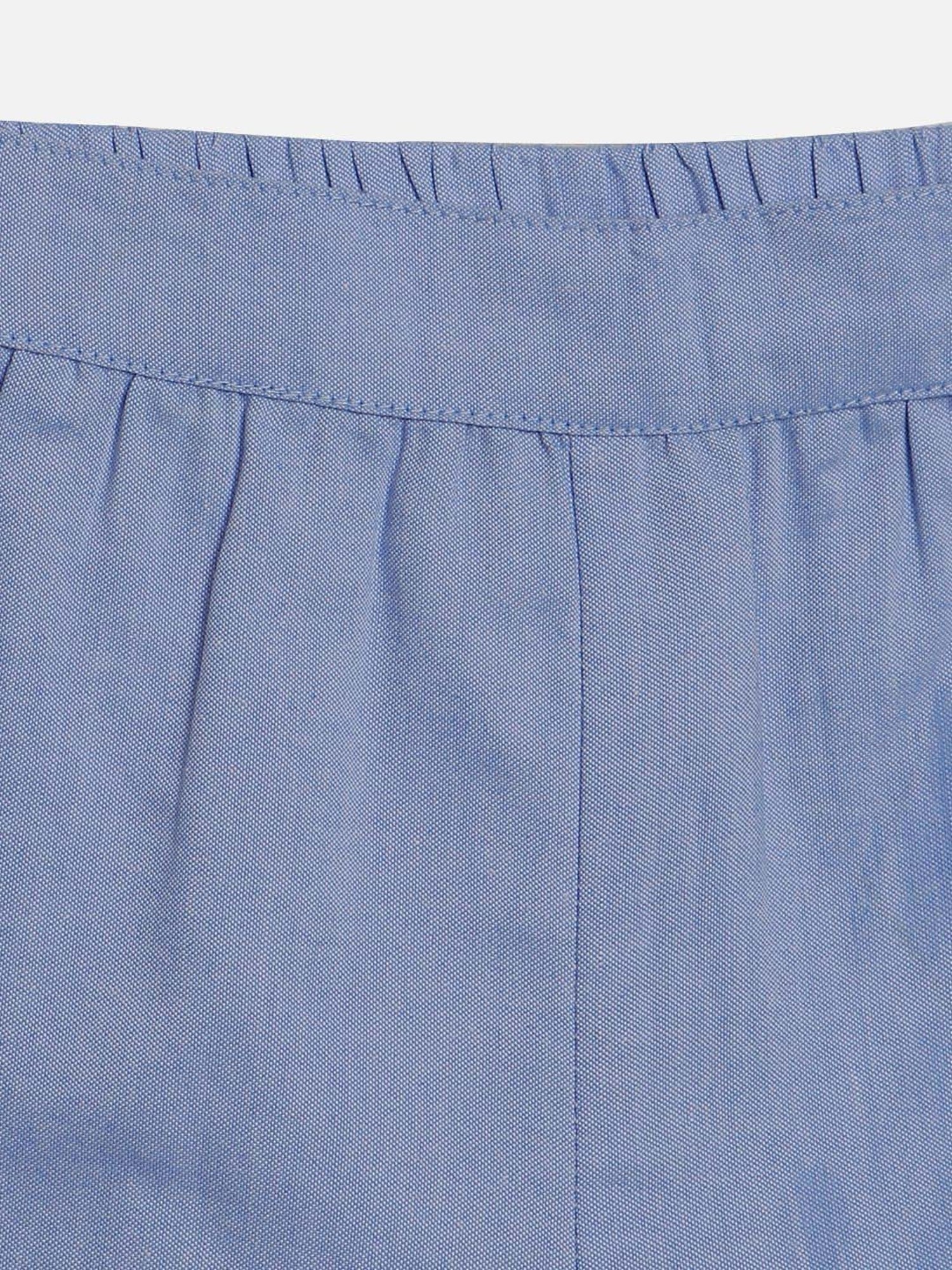 Nauti Nati Kids White & Blue Cotton Printed Top Set