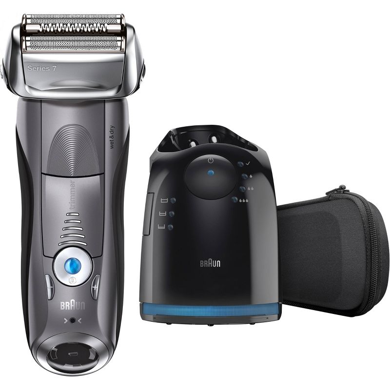 Braun Series 7 Men's Rechargeable Wet & Dry Cordless Electric Foil Shaver with Clean & Charge Station 7865cc