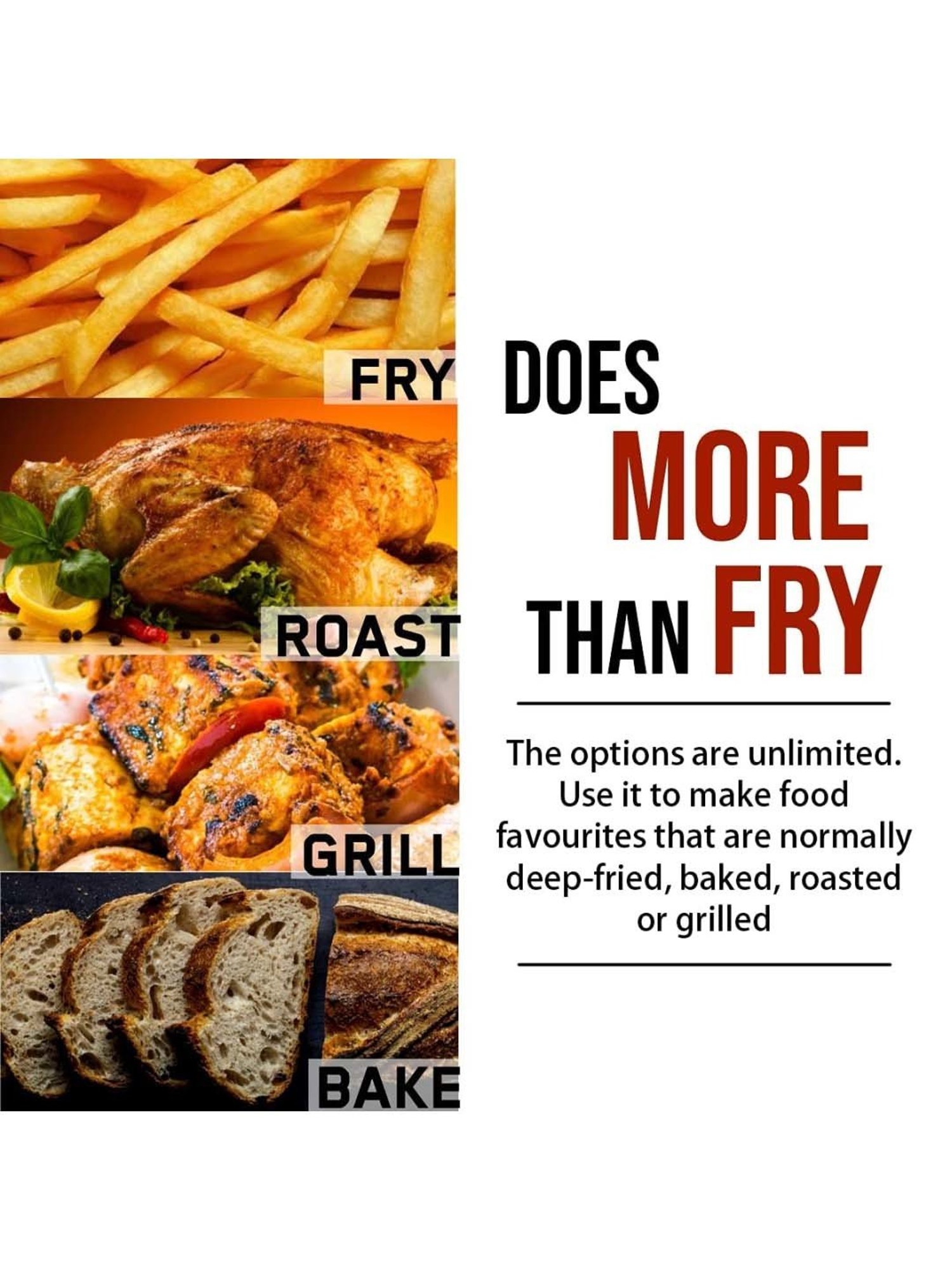 Prestige Nutrifry Black Plastic Electric Digital Touch Airfryer 4.5L