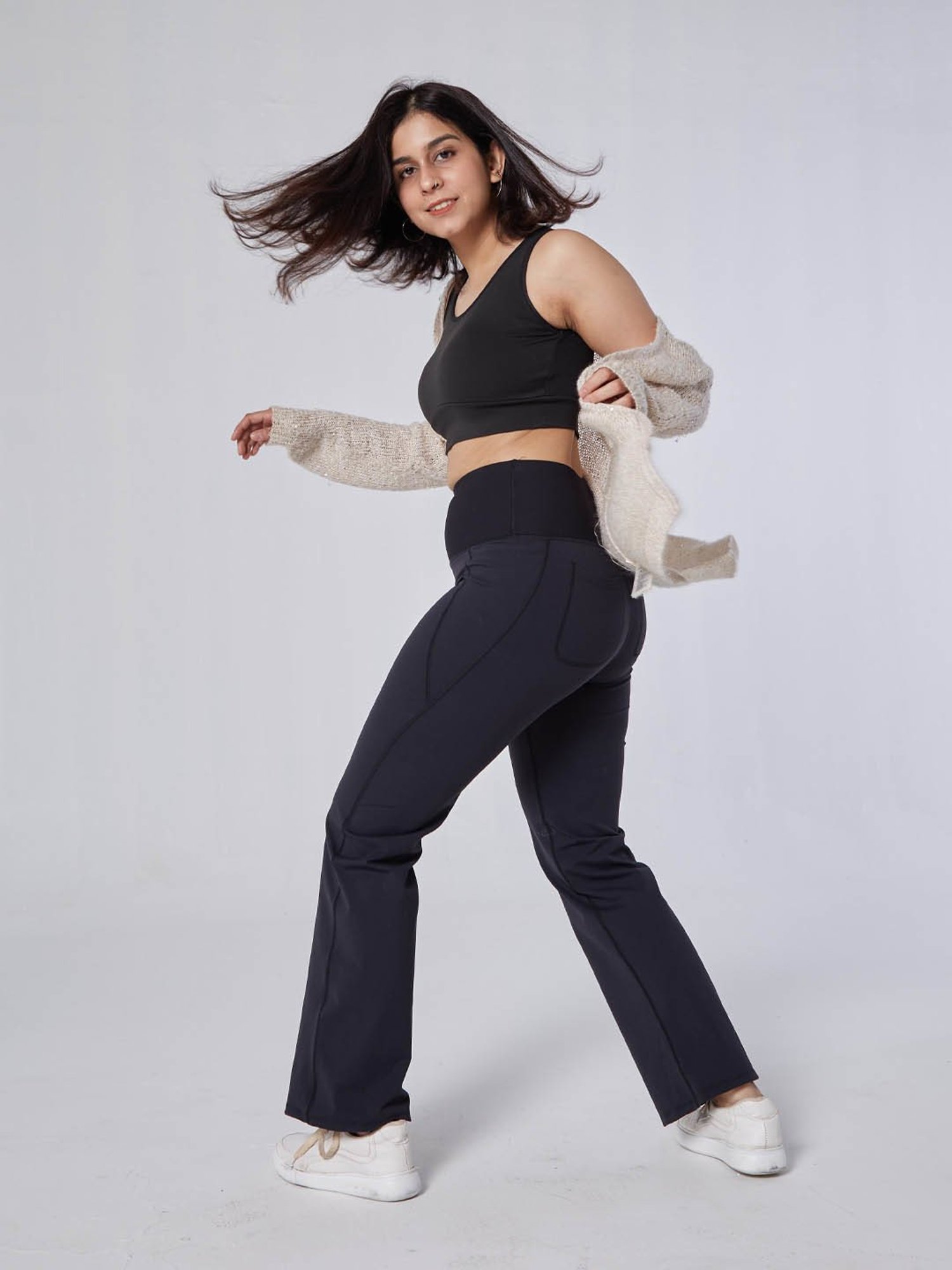 BlissClub Dark Navy High Waist The Ultimate Flare Pants
