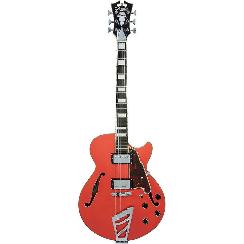 D'Angelico Premier SS Semi-Hollow Electric Guitar with Stairstep Tailpiece Fiesta Red