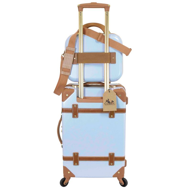 Chariot Travelware Gatsby 2pc Luggage Set - Ice Blue