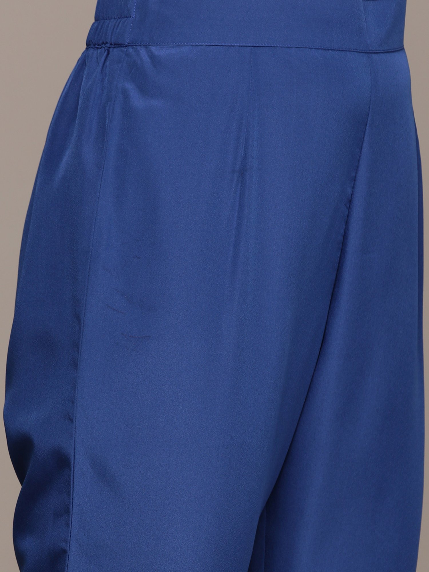 Ziyaa Blue Printed Kurta With Pant & Dupatta