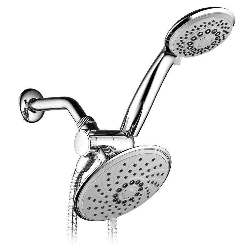 Aqua Dance 3 Way Rainfall Combo Showerhead Chrome - HoteSpa
