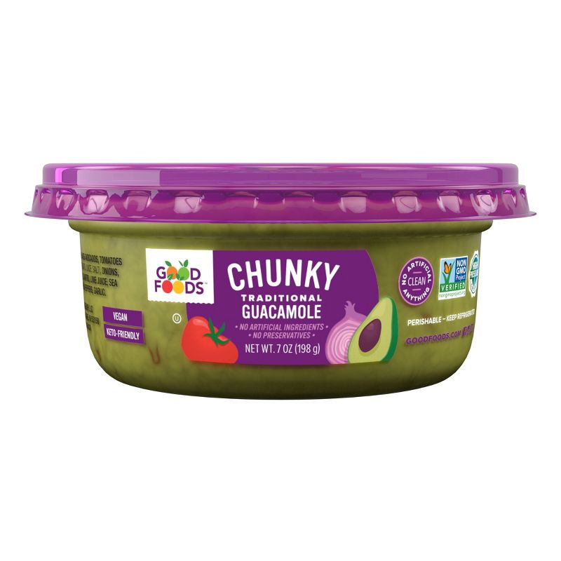 Good Foods Chunky Traditional Guacamole - 7oz