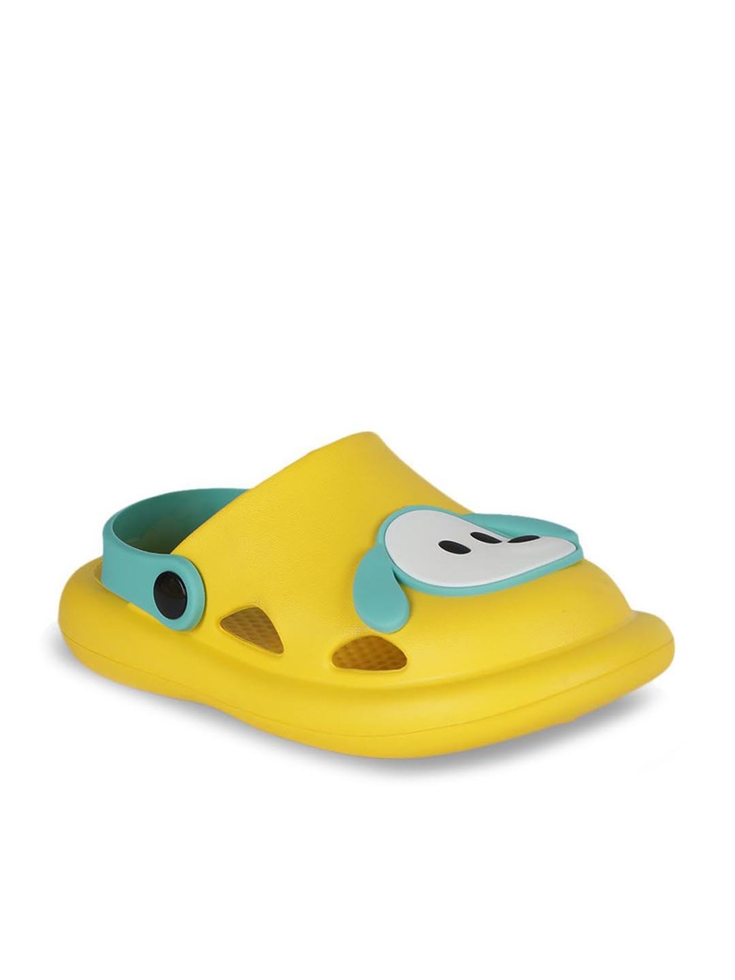 Passion Petals Kids Yellow Sling Back Clogs